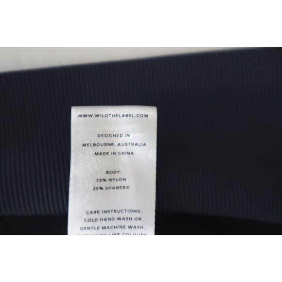 Wilo The Label x Anthropologie Sz S Blue Colorblock Rib Sports Bra & Shorts Set - Picture 11 of 11